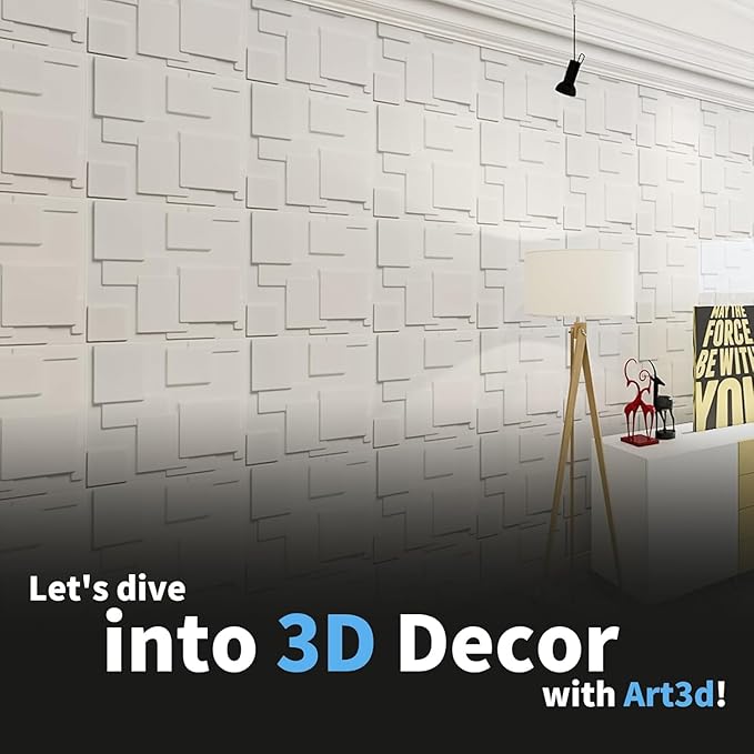 Art3d Decorative 3D Wall Panel, 32 Sq.FT PVC Interior Wall Decor - Image 7