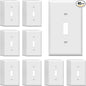ENERLITES Toggle Light Switch Wall Plate, Gloss Finish, Standard Size 1-Gang by Enerlites