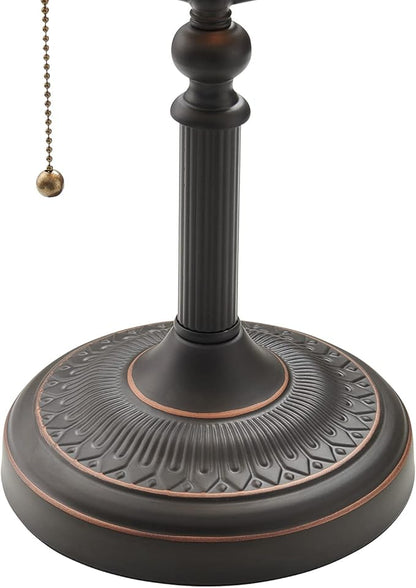 Newrays Matted Orange Glass Bankers Desk Lamp - Image 7