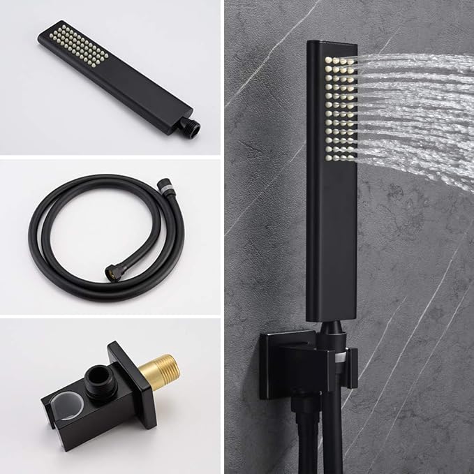 Iriber Matte Black Shower Set - Image 4