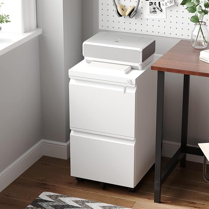 Letaya 2 Drawer Mobile File Cabinet - Image 9