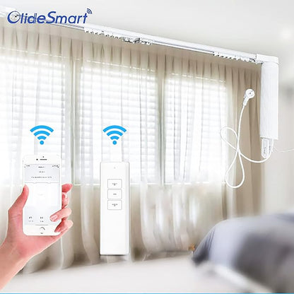 OlideSmart DIY WiFi Smart Automatic Curtain Motor Track System, Automatic - Image 2