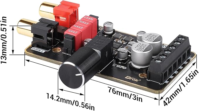 DROK 15W+15W 2.0 2pcs 12V Amplifier Board, Dual Channel Audio Amplifier Board - Image 4