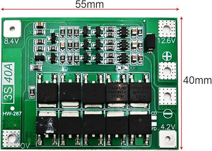 Gebildet 3pcs 3S 11.1V 12V 12.6V 40A 18650 Charger PCB BMS Protection Board - Image 3