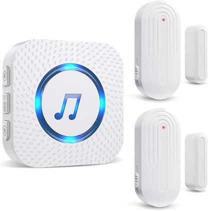 Door Chime, SanJie Wireless Door Sensor Chime When Door Opens, Door Entry Alarm by SANJIEGuardSecurity