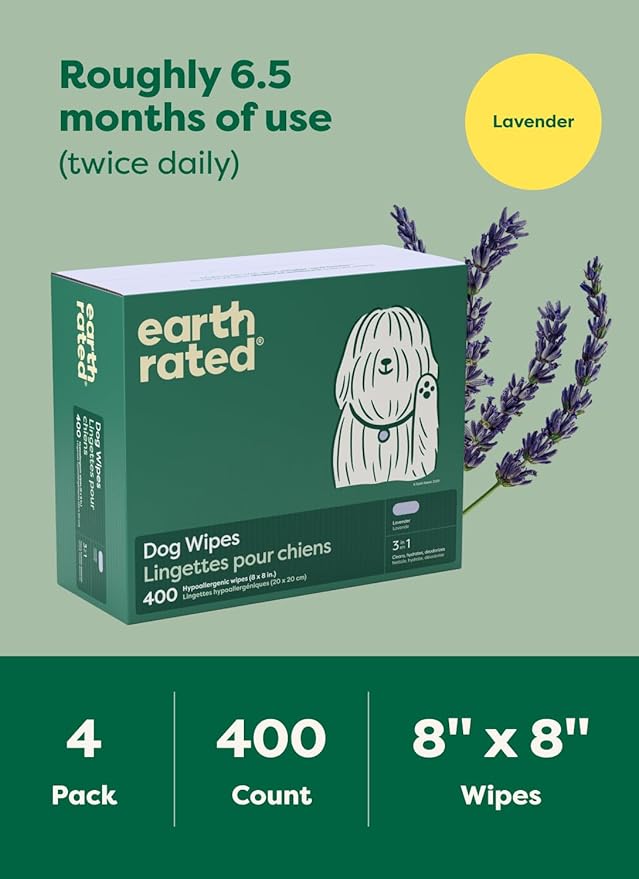 Earth Rated Dog Wipes, Hypoallergenic, Cleaning and Hydrating, - Image 8
