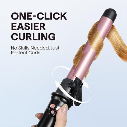 Wavytalk Rotating Curling Iron, Curl Cycle, 1 Inch Automatic Curling Wand - Image 2