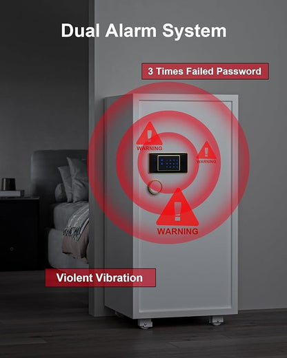TIGERKING 11.5 Cu Ft Large Heavy Duty Home Security Safe – Digital Touchscreen - Image 7