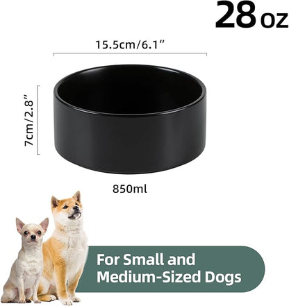 Ceramic 6.1inch Non-Slip Dog Food and Water Bowl - Image 2
