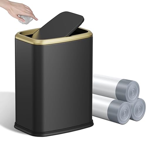 8L/2.1 Gallon Small Bathroom Trash Can by KHMMGK