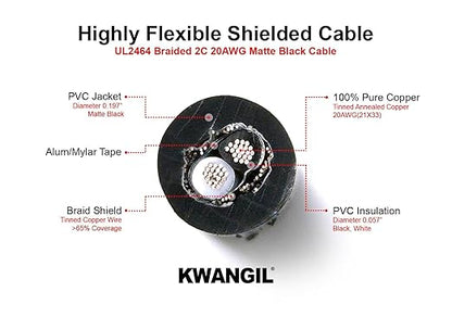 KWANGIL 2C 20AWG AMSB Shielded Cable Wire - Image 2