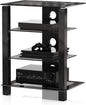 FITUEYES 4-Tier AV Media Cabinet Stand Component Cabinet, Gaming TV Stand and by FITUEYES