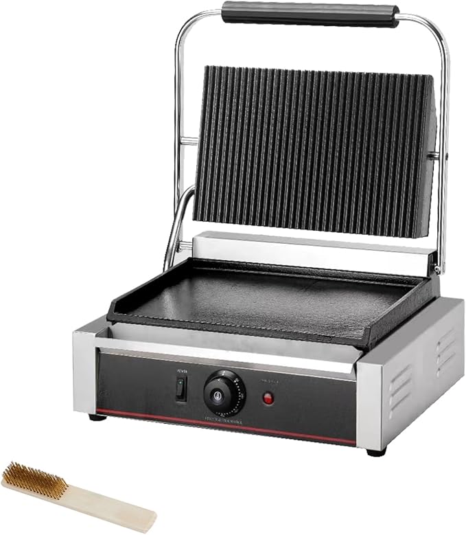 Commercial Panini Contact Grill Large Sandwich Press Panini Maker Machine by KOUWO