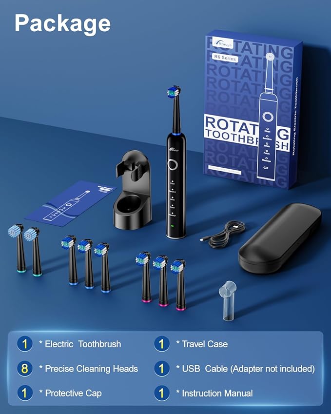Rtauys Rotating Electric Toothbrush - Image 7