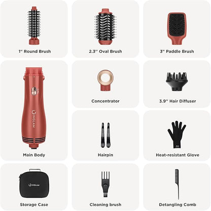 IG INGLAM Blow Dryer Brush Set, 5-in-1 Multi-Styler - Image 6