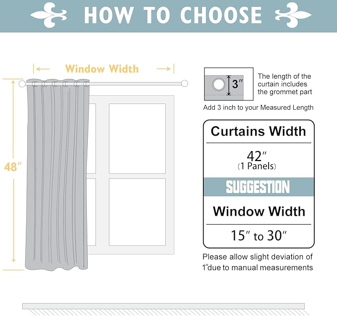 ChrisDowa Brownout Curtains 48 inches Long - Image 5