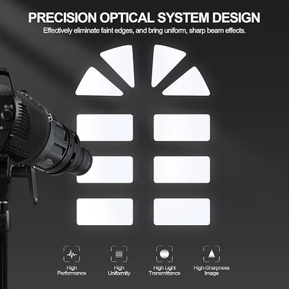 Alluneitter S-80 Bowens Mount Optical Conical Snoot Spotlight Kit. Adjustable - Image 7