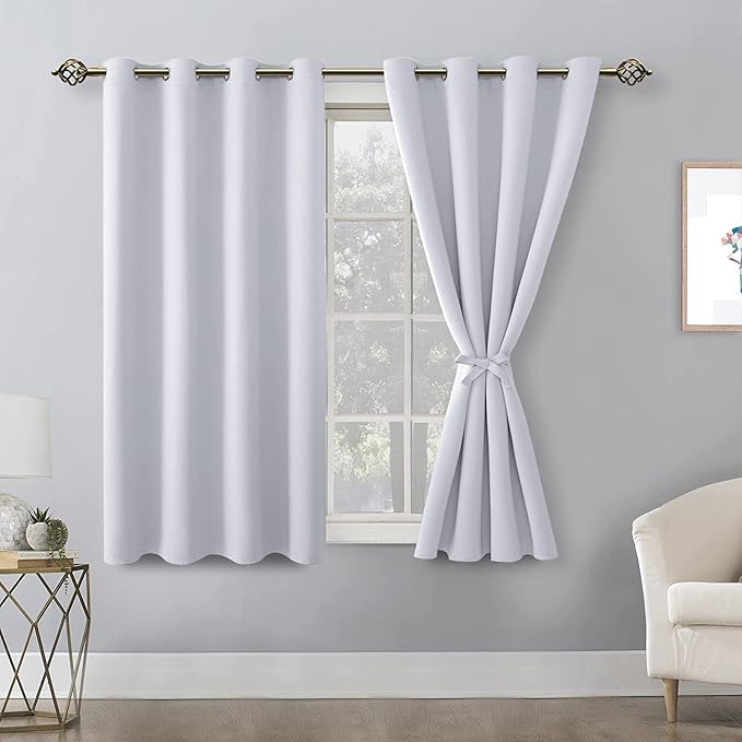 Hiasan Blackout Curtains for Bedroom, 52 x 54 Inches Long - Image 2