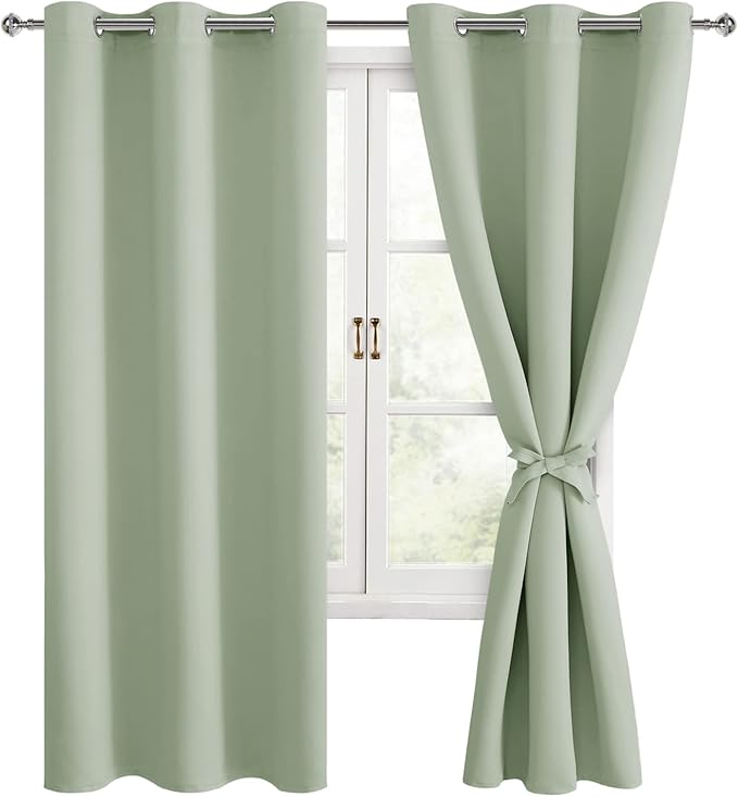 Hiasan Blackout Curtains for Bedroom, 42 x 63 Inches Length by Hiasan