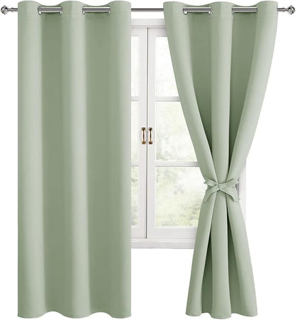 Hiasan Blackout Curtains for Bedroom, 42 x 63 Inches Length by Hiasan