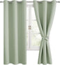 Hiasan Blackout Curtains for Bedroom, 42 x 63 Inches Length by Hiasan