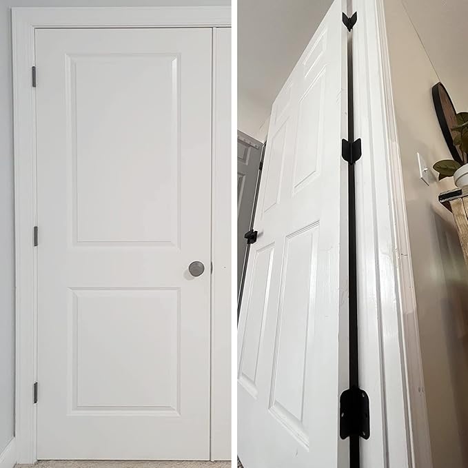 30 Pack Rounded Matte Black Door Hinges 3.5 Inch 5/8" Radius Interior 3 1/2" - Image 9