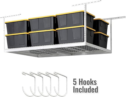 SafeRacks 4 ft x 8 ft Overhead Storage Rack Adjustable 24 in - 45in Height - Image 2