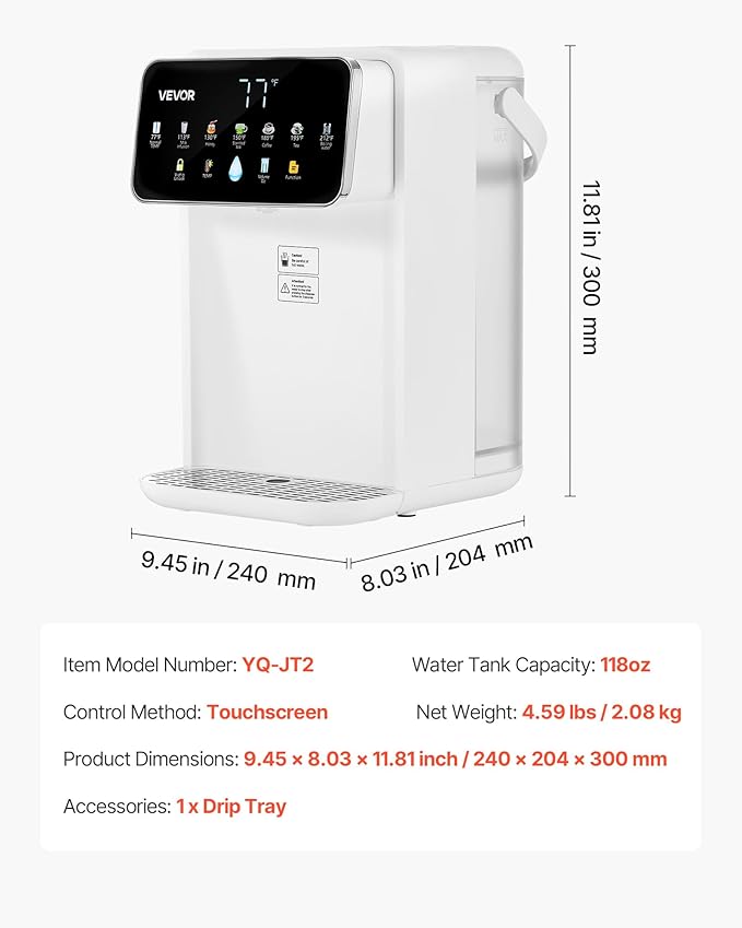 VEVOR Instant Hot Water Dispenser, Countertop Boiling Water Dispenser - Image 7