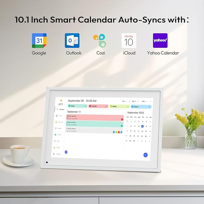 BOCT 10.1'' Digital Calendar Wall - Image 3