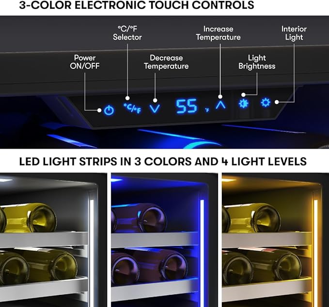 Zephyr Presrv 24" Wine Fridge Single Zone Under Counter - Image 4