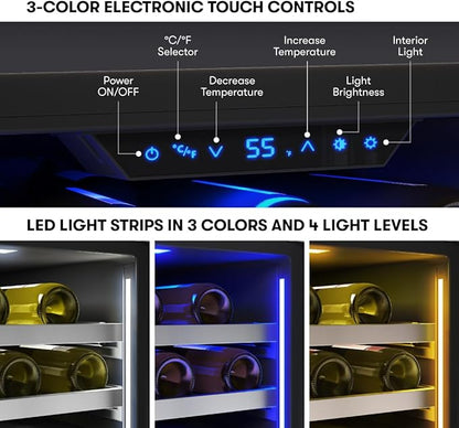 Zephyr Presrv 24" Wine Fridge Single Zone Under Counter - Image 4