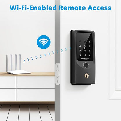 AkaGear T02 Fingerprint Keyless Entry Door Lock - Image 5
