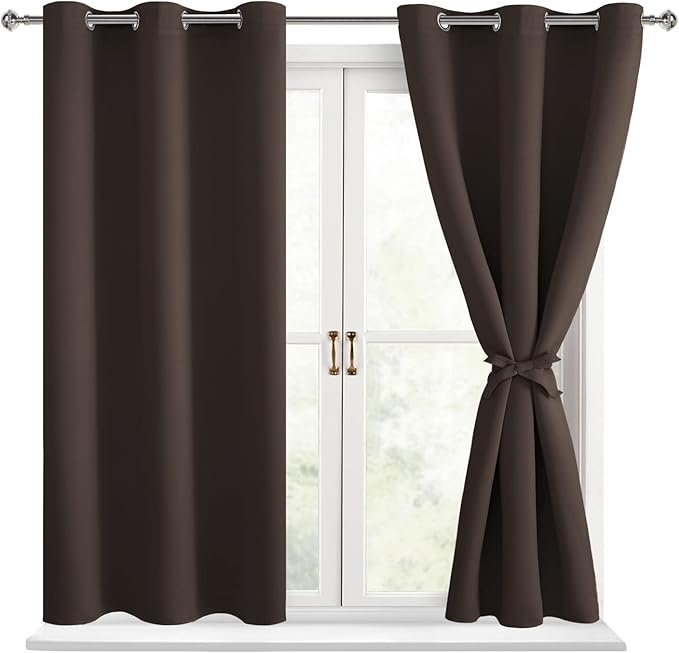 Hiasan Short Blackout Curtains for Bedroom by Hiasan