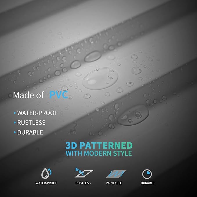 Art3d Slat Wall Panel, 3D Fluted Textured Panel 12-Tile 19.7 x 19.7in. - Image 4
