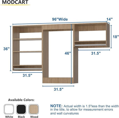 Modular Closet System, Wood Tower Closet Storage - Image 2