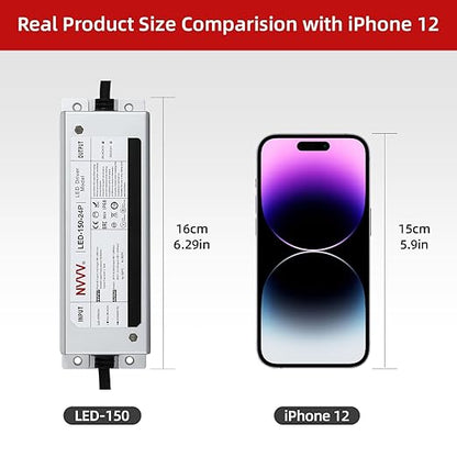 24 Volt LED Driver 150 Watts Power Supply Waterproof IP68 Low Voltage - Image 5