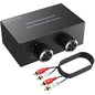 PROZOR 4-Way Stereo L/R Sound Channel Bi-Directional Audio Switcher, 2 in 4 Out by PROZOR