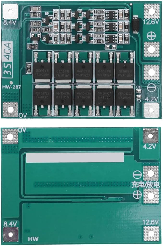 Gebildet 3pcs 3S 11.1V 12V 12.6V 40A 18650 Charger PCB BMS Protection Board - Image 2