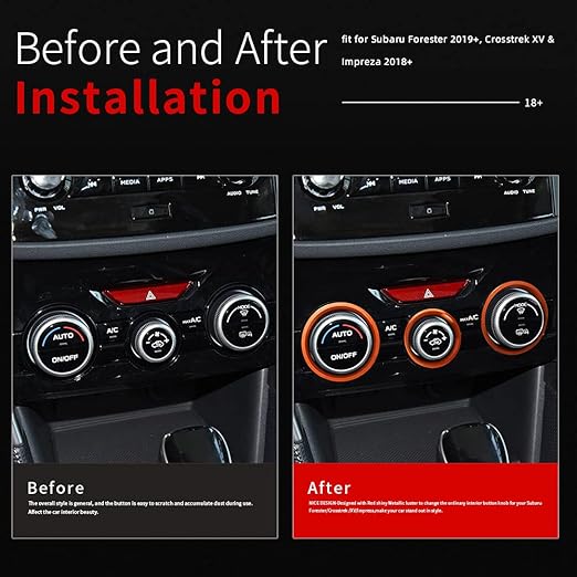 Auovo AC Climate Control Knob Outer Ring Covers - Image 2
