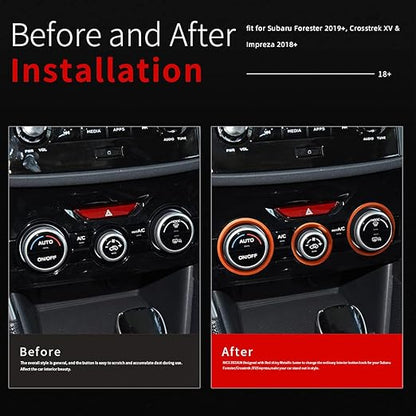 Auovo AC Climate Control Knob Outer Ring Covers - Image 2