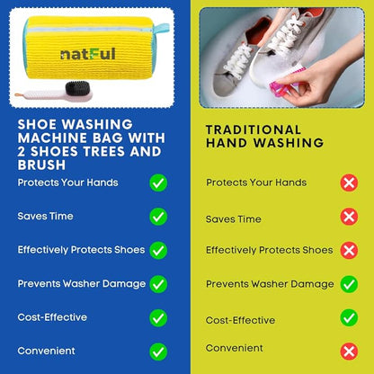 2-Pack Shoe Washing Machine Bag – Reusable Shoe Washing Bag - Image 5