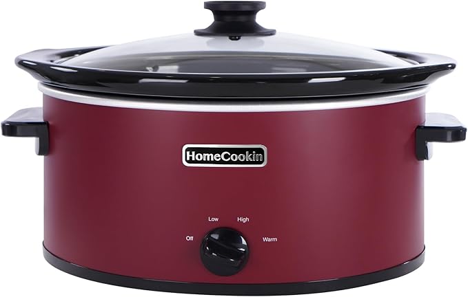 HOMECOOKIN 8 Quart Slow Cooker Oval Manual Pot Food Warmer by HOMECOOKIN