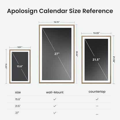 ApoloSign 15.6-inch Digital Calendar: Dual Mode Calendars - Image 8