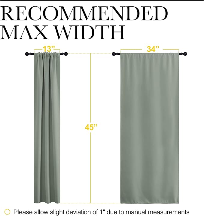 NICETOWN Window Curtains Blackout Drapes - Image 7