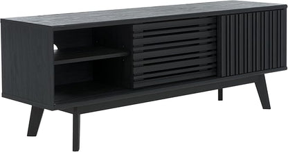 SAFAVIEH ESMA TV Stand for up to 65" Flatscreen – Black, Sliding Doors - Image 11