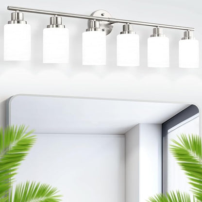 Guliaofo 6-Light Brushed Nickel Vanity Lights - Image 7
