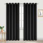 DWCN Black Curtains 84 Inch Length, Thermal 60 Wide Inch Curtain by DWCN