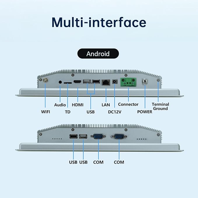 12.1-Inch Touchscreen Monitor, Ratio 4:3 Embedded Industiral Touch Screen Tablet - Image 6