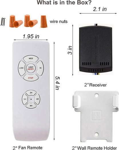LPHUMEX 3 Pcs Universal Ceiling Fan Remote Control Kits, Small Size Receiver - Image 7