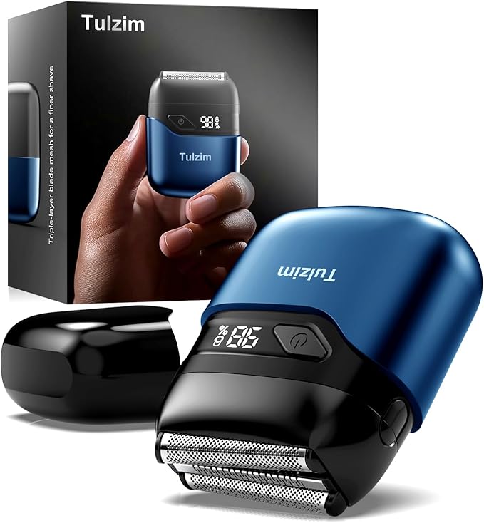Tulzim Electric Foil Shaver for Men: Portable Electric Razor for Beard/Face by ElectricRazor